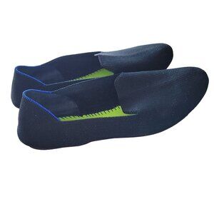 Womens Rothy's Black The Flat Loafers Black and Blue Size 10